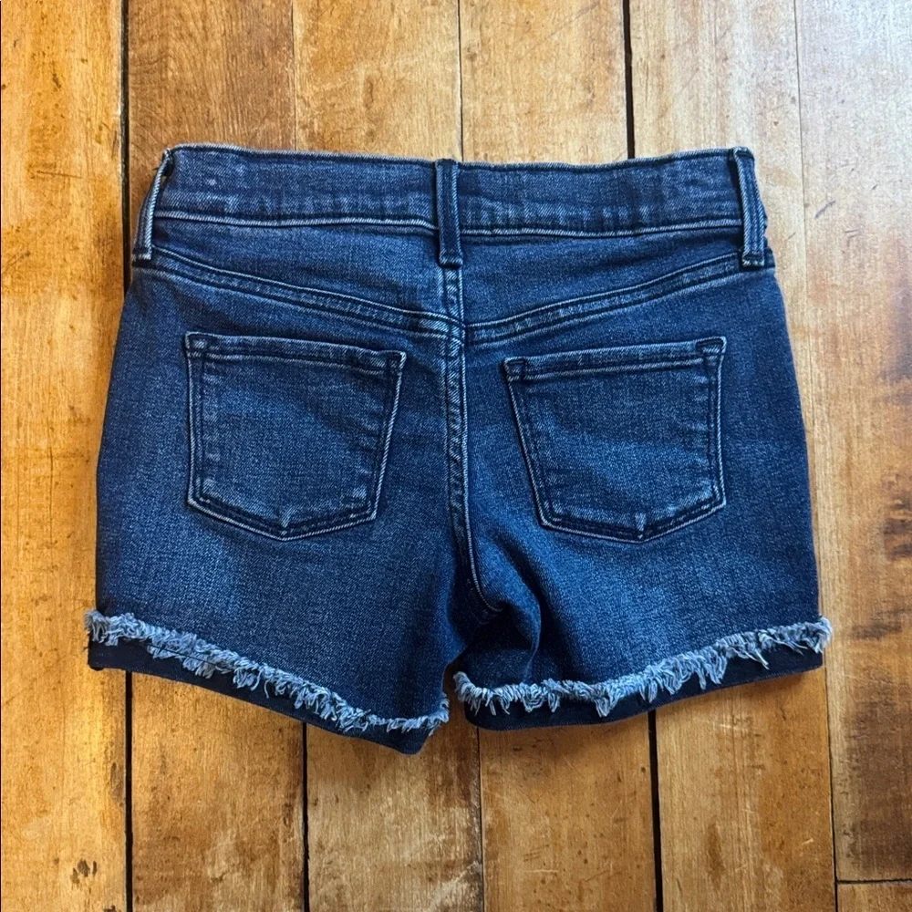 Old Navy denim shorts size 7 Frayed Hem cotton summer beach vacation